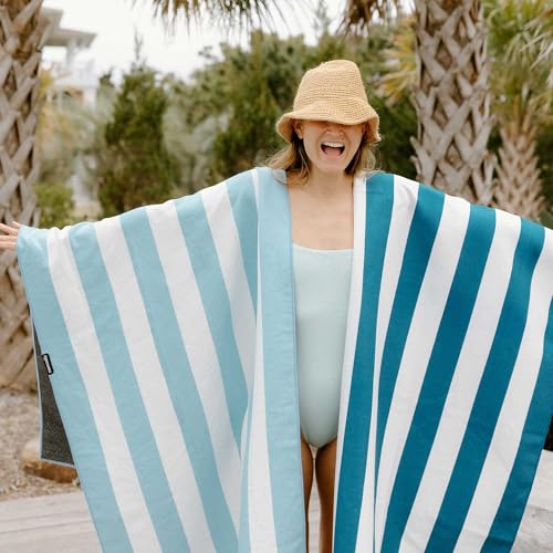 Original Towel (Cabana Stripe Sky Blue)
