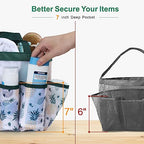 Shower Caddy Portable (Green Pineapple / L (Classic Dorm Caddy))