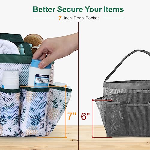 Shower Caddy Portable (Green Pineapple / L (Classic Dorm Caddy))