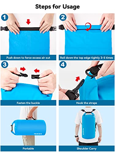 Waterproof Dry Bag for Women Men (30L / Blue)