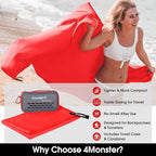 Quick Dry Travel Towel with Case & Carabiner (Red / 20.00" x 12.00")