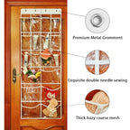 Over The Door Organizer 18 Large Mesh Shoe Storage Pockets（PVC） (transparent)