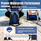 20L Waterproof Dry Bag Boating Backpack for Travel Hiking Camping Kayaking Hiking Swimming Floating Submersible Dry Bag Deep blue (20L / Deep blue)