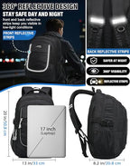 Anti Scratch Fabric Backpack (17 Inch / Atrous)