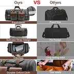 Canvas Duffle Bag (Black / Large-50L Duffle Bag)