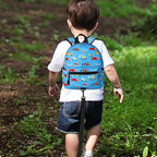 Toddler Backpack with Leash (Light Blue, Blue Link)