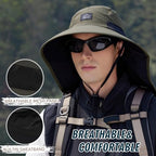 Outdoor Sun Hat for Men Women (1pack--green(face Cover))