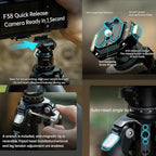 FALCAM TreeRoot F38 Quick Lock Lite Carbon Fiber Tripod with Ball Head (T00A4903)