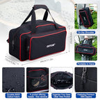Fishing Rod and Reel Combo (2 Rod & 2 Reel Spinning Fishing Combo - Oxford Soft Case / 2.4M/8FT - B)