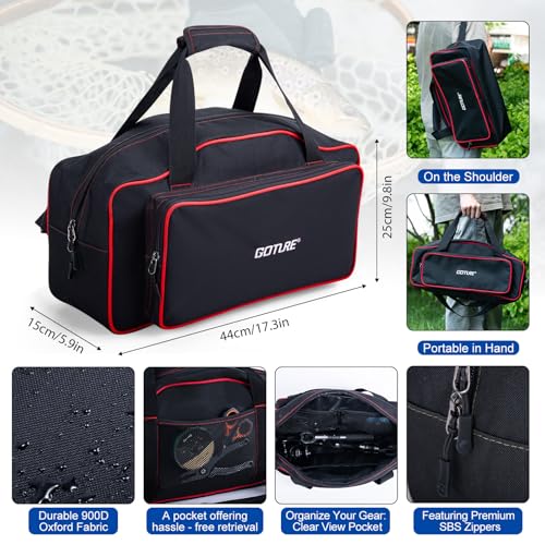 Fishing Rod and Reel Combo (2 Rod & 2 Reel Spinning Fishing Combo - Oxford Soft Case / 1.8M/6FT - A)