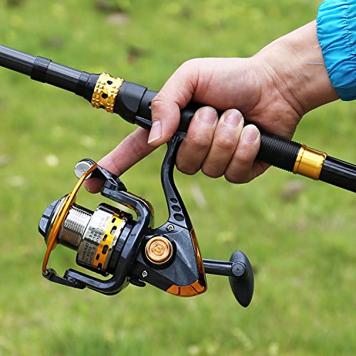 Fishing Rod Reel Combos Carbon Fiber Telescopic Fishing Pole with Spinning Reel for Travel Saltwater Freshwater Fishing (Only Fishing Rod and Reel / 8.86 ft)