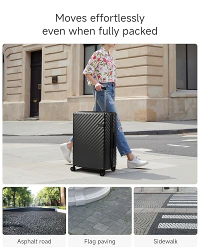 3 Piece Luggage Set (3-Piece Set (20/24/28) / Charcoal Metallic)