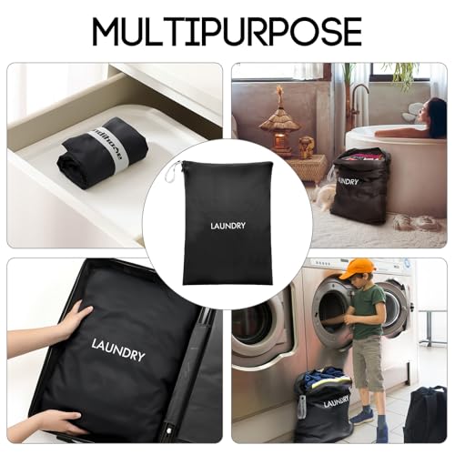 XL Travel Laundry Bag (Black / X-Large (1 Pcs) – 29.1"×19.8")