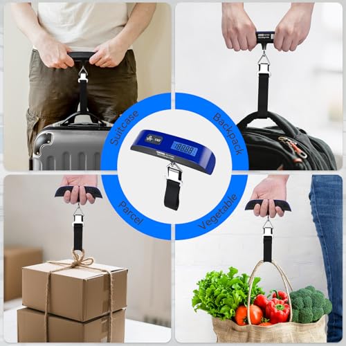 Luggage Scale Dr.meter Travel Essentials Luggage Weight Scale Backlight LCD (Blue)