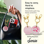 x Sanrio Keychain Case Compatible with Apple AirTag (Floral My Melody)