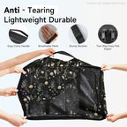 Packing Cubes for Travel (14 Black Flower)