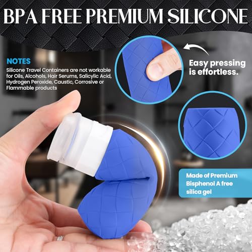 Travel Bottles for Toiletries (Blue)