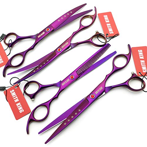 7.0in Professional Pet Grooming Scissors set (Violet)