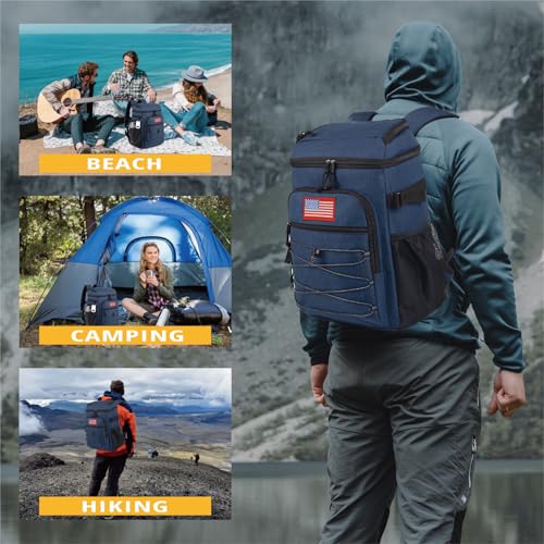 25L Insulated Cooler Backpack Water (Blue)
