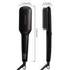 Black Ceramic Ionic Straightener Brush (Black)