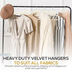 Premium Velvet Hangers 30 Pack Ultra Thin Non Slip Adult Felt Space Saving Suit Hanger for Closet Heavy Duty Coat Pants Jackets Dress Hangers 360° Swivel Hook Hold Upto 10 lbs Ivory (Ivory / 30 Pack)