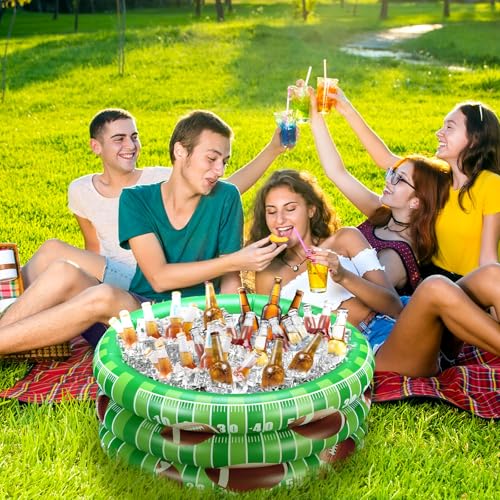 Inflatable Football Party Cooler (Green / Football)