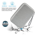 Hard Travel Electronic Organizer Case for MacBook Power Adapter Chargers Cables Power Bank Apple Magic Mouse Apple Pencil USB Flash Disk SD Card Small Portable Accessories Bag (Grey / Large - 9.9 x 6.3 x 2.6 Inch)