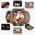 60L Canvas Duffle Bag for Men (Coffee / 60L)