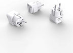 BESTEK Europe Travel Plug Adapter, Grounded Universal Type E/F Plug Adapter EU by BESTEK