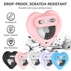 for AirTag Holder for Kids (Black/Pink)