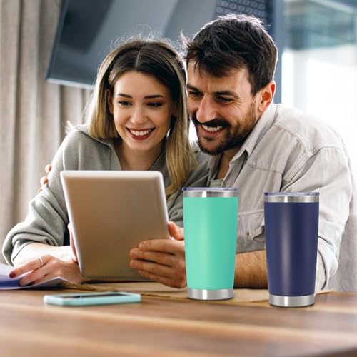 20 oz Tumbler Insulated Tumblers Stainless Steel Coffee Mug (Navy)