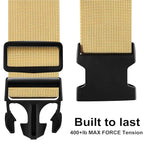 Luggage Straps for Suitcases TSA Approved (Cream)