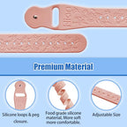 Motion Sickness Bracelets Wristband Sea Sickness for Adult Kids & Pregnant Women (A-04-3pairs-pink+black+beryl)