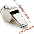 Whistle, 2 Pack Stainless Steel Sports Whistles - Image 3