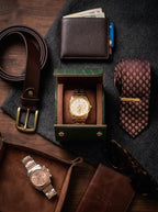 Single Watch Travel Case (Dark Green / 1 Slot)