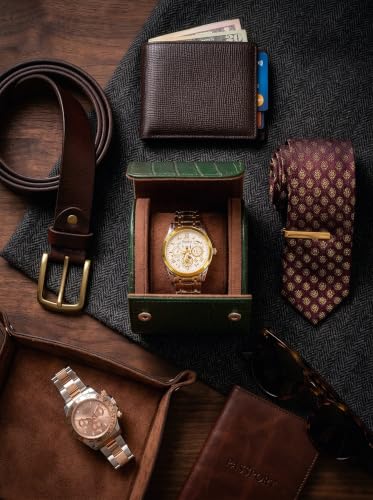 Single Watch Travel Case (Dark Green / 1 Slot)