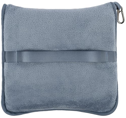 Premium Soft Long Travel Blanket Airplane Throw (Grayblue-long-t056)