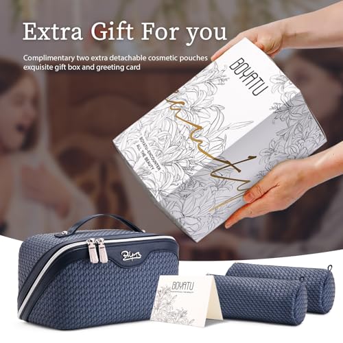 Travel Makeup Bags for Women (03-A-Blue)
