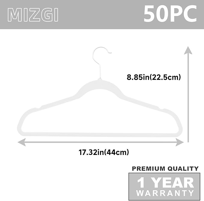 MIZGI Premium Velvet Hangers Heavy Duty - Image 6