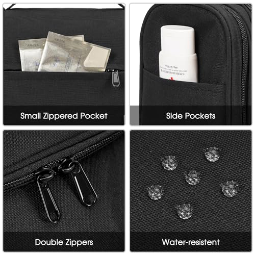 Large Hanging Toiletry Bag for Women (Black)