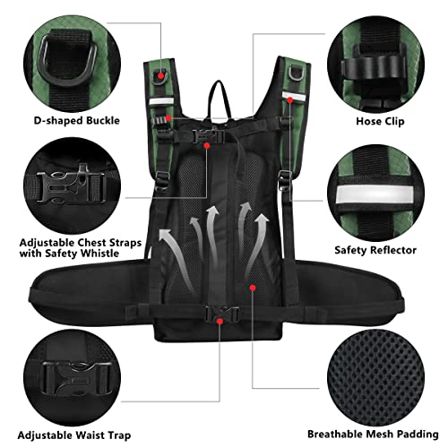 Hydration Backpack with 3L Water Bladder (Olive)