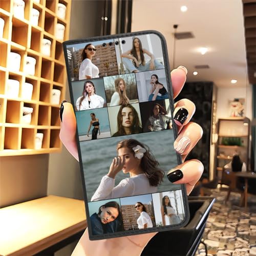 Personalized Gift Wallet Case Compatible with iPhone Air 17 16 15 Plus 14 13 Pro Max XS 12 11 Phone with Money Card Holder (Black-K)