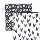 Reusable Sandwich and Snack Bags (A2 XOXO & Hearts-Lg)