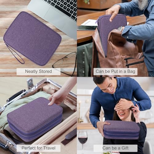 Electronic Organizer (10.8 x 8 x 3.15 inches / Dark Purple)