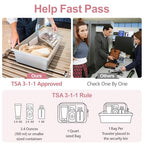 TSA Approved Toiletry Bag (LB-Bohemian Print + Beige / Medium Set)