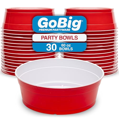 Red Party Cup Bowls (Large - 30 Pack)
