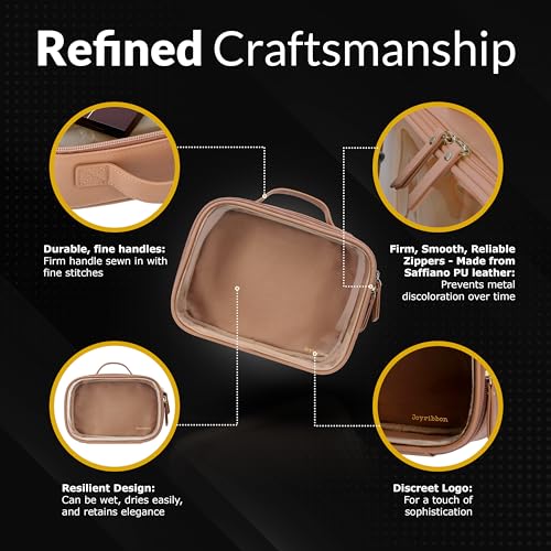 Clear Makeup Bag Set (Set / Nude)