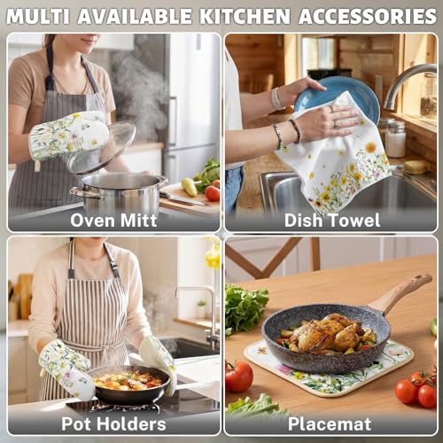 Wildflower Kitchen Decor Set (Spring Wildflower)