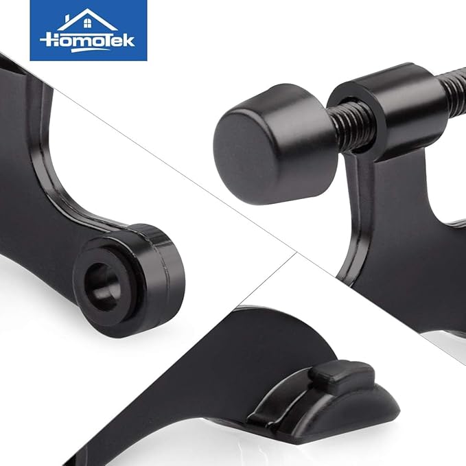 HOMOTEK 24 Pack Hinge Pin Black Door Stopper, Adjustable Deluxe Heavy Duty Door - Image 6