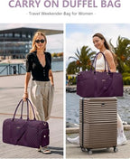 Large Duffle Bag for Travel (03-Purple / X-Large)